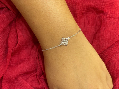 92.5 Silver Minimal Bracelet for Women 7.5 Inches | Stylish Sleek Design | Elegant Jewellery