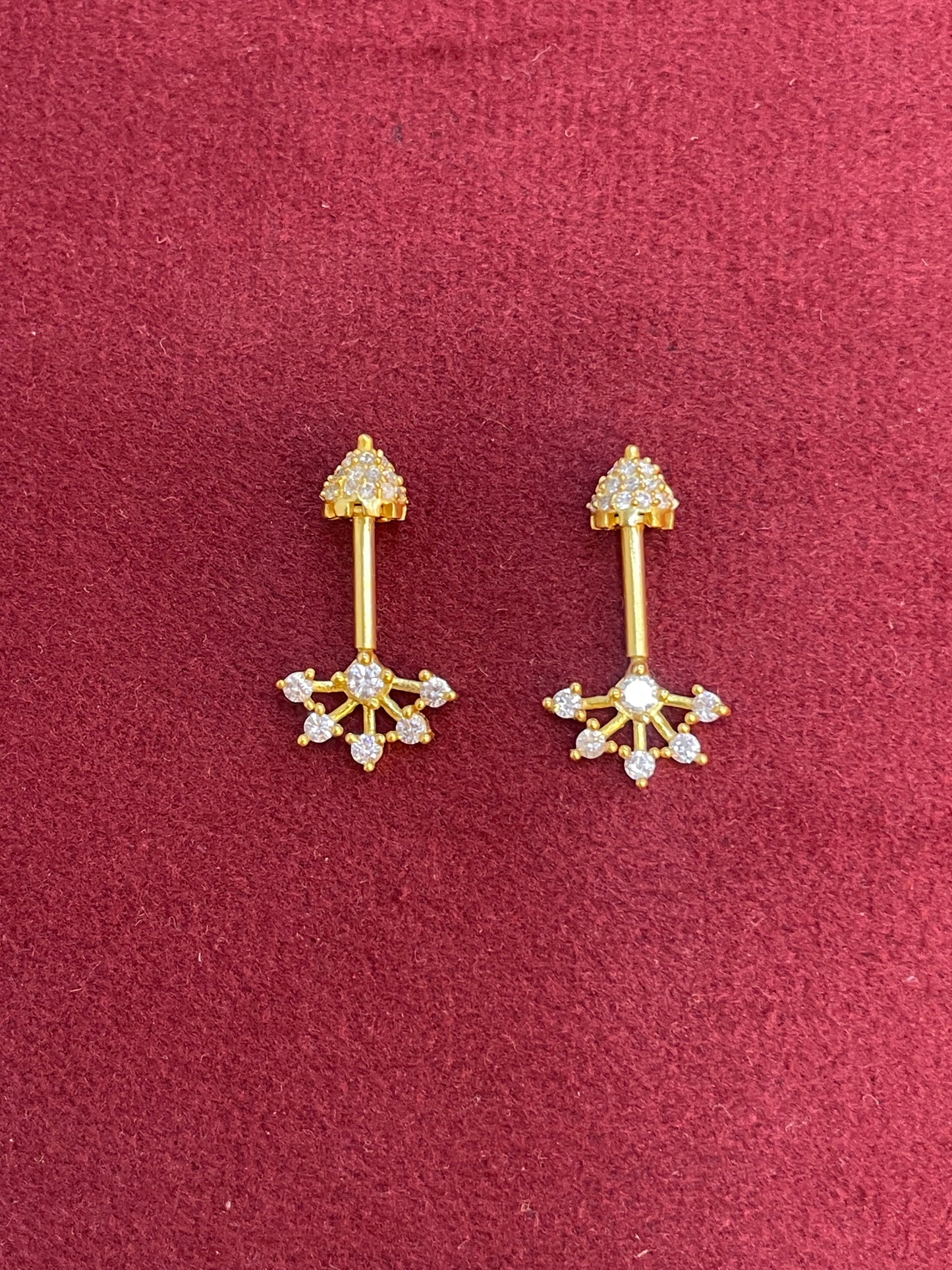 92.5 Silver Temple Bugadi | Traditional Ethnic Design | Jewellery(pair)