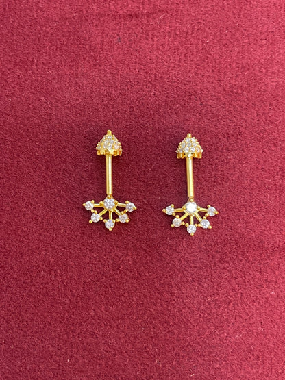 92.5 Silver Temple Bugadi | Traditional Ethnic Design | Jewellery(pair)