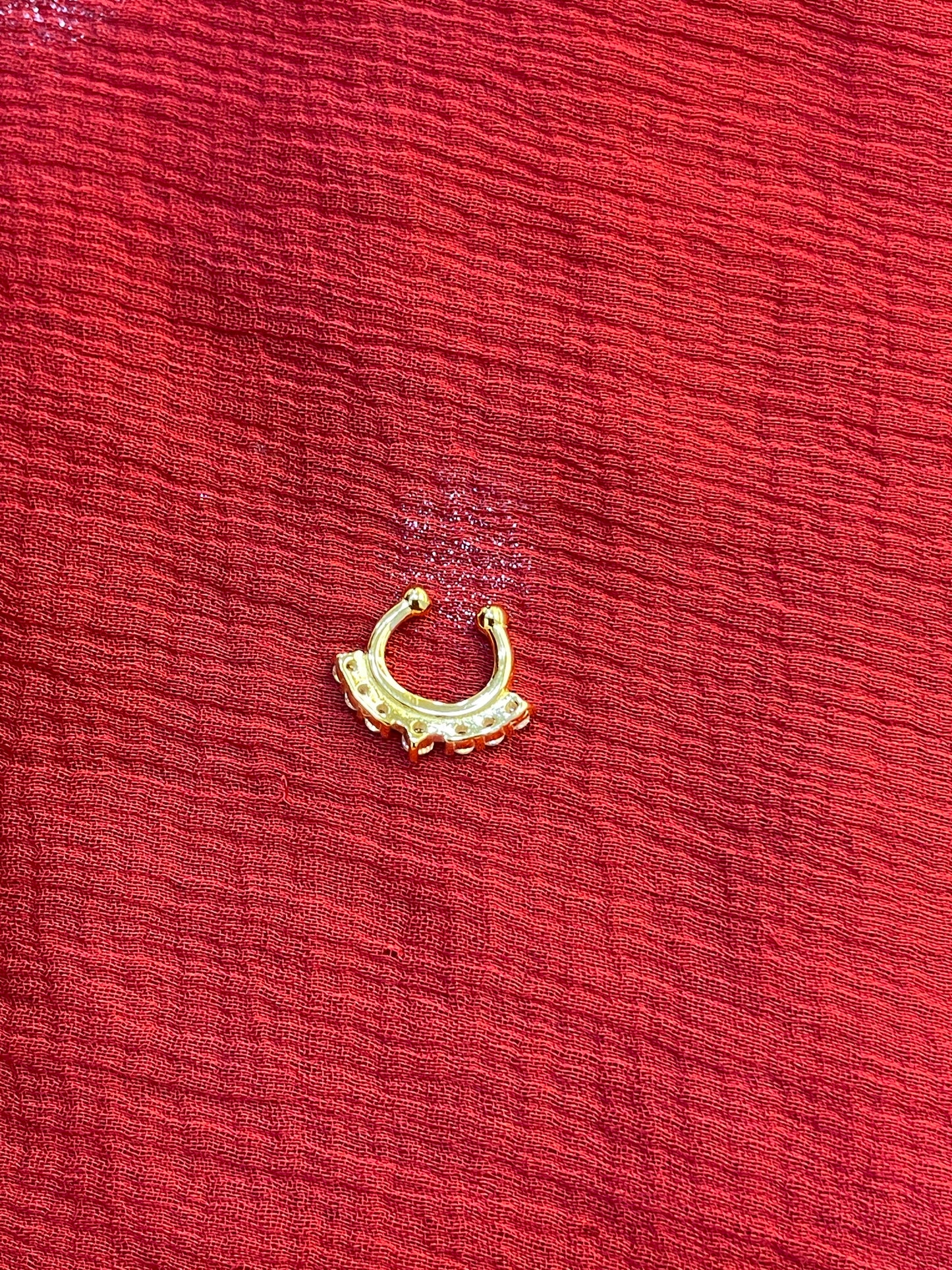 92.5 silver gold plated stylish septum