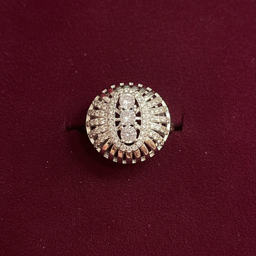 Decorative button on a textured fabric background