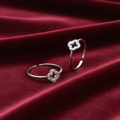 92.5 Silver Toe Rings for Women | Halo Design | Traditional Jewellery