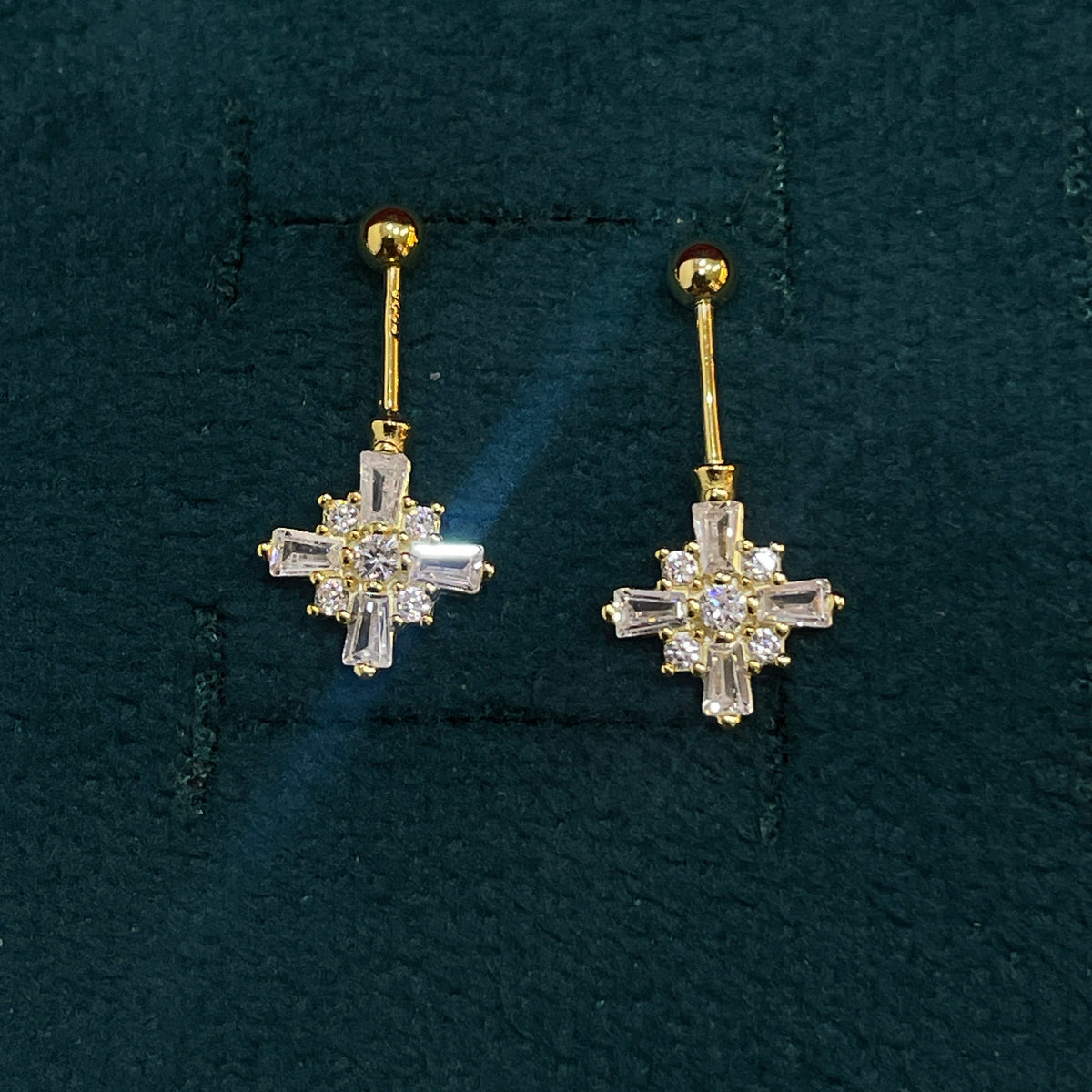 92.5 Silver Gold plated Plus Bugadi-Pair