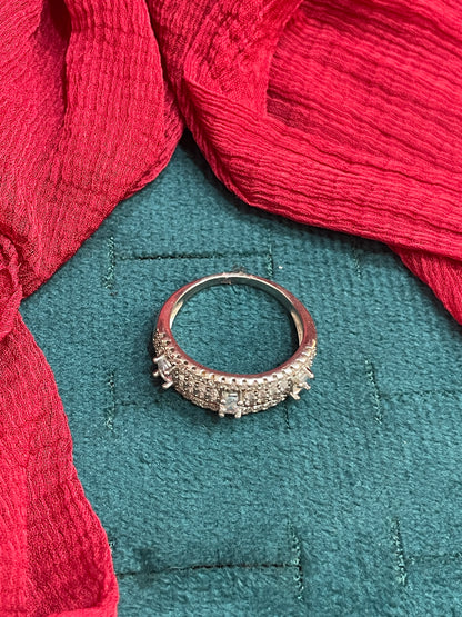 92.5 Silver Stylish Classy Ring for Women Size 17 | Elegant Premium Design | Modern Jewellery