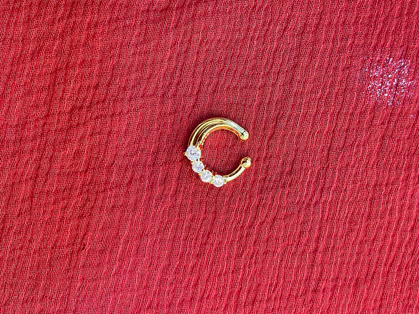 92.5 silver gold plated stylish septum