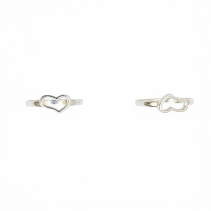 92.5 Silver Heart Toerings