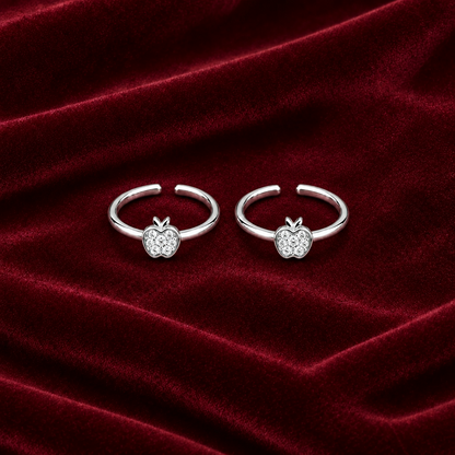 92.5 silver toe rings 