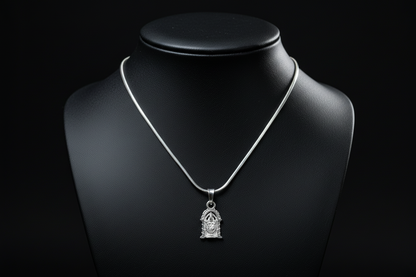 92.5 Silver Balaji Pendant for Men & Women | Venkateswara Swamy Divine Design | Temple Jewellery