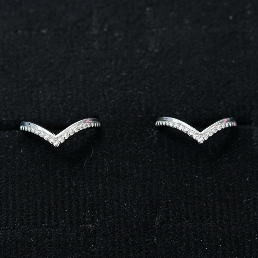 92.5 Silver V Toe Rings | Stylish Elegant Design | Foot Jewellery