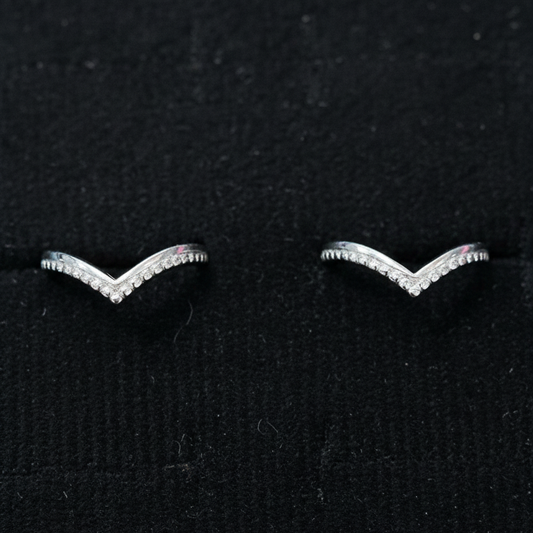 92.5 Silver V Toe Rings | Stylish Elegant Design | Foot Jewellery