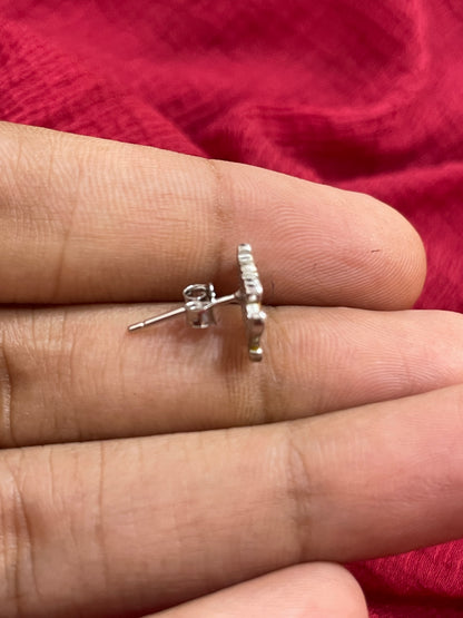 92.5 Silver Pooh Bear Inspired Earrings for Women & Kids | Cute Stylish Design | Trendy Jewellery