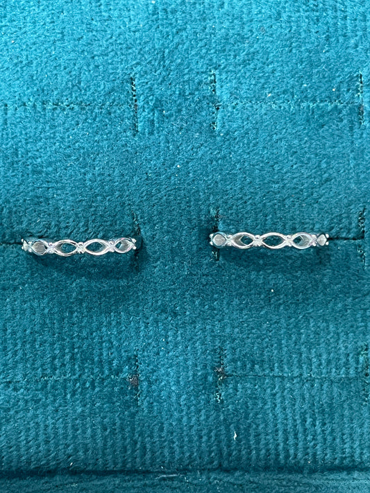 92.5 Silver Toe Rings | Stylish Minimal Finish | Elegant Foot Jewellery