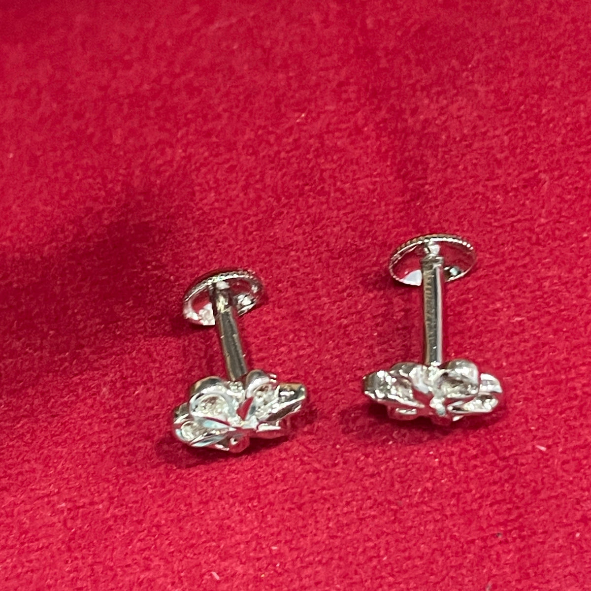 92.5 Silver Minimal Flower Stud Earrings for Women | Delicate Floral Design | Elegant Jewellery pair