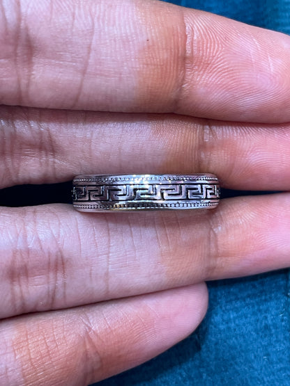 92.5 Silver Oxidised Men’s Ring Size 21 | Stylish Vintage Finish | Elegant Jewellery