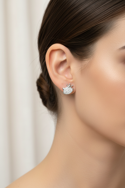92.5 Silver Cat Earrings for Women | Cute Animal Design | Stylish Jewellery