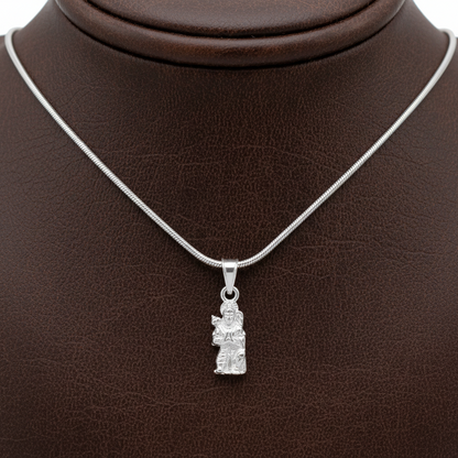 92.5 Silver Hanuman (Bajrangbali) Design Pendant for Men &amp; Women – Traditional Temple Style