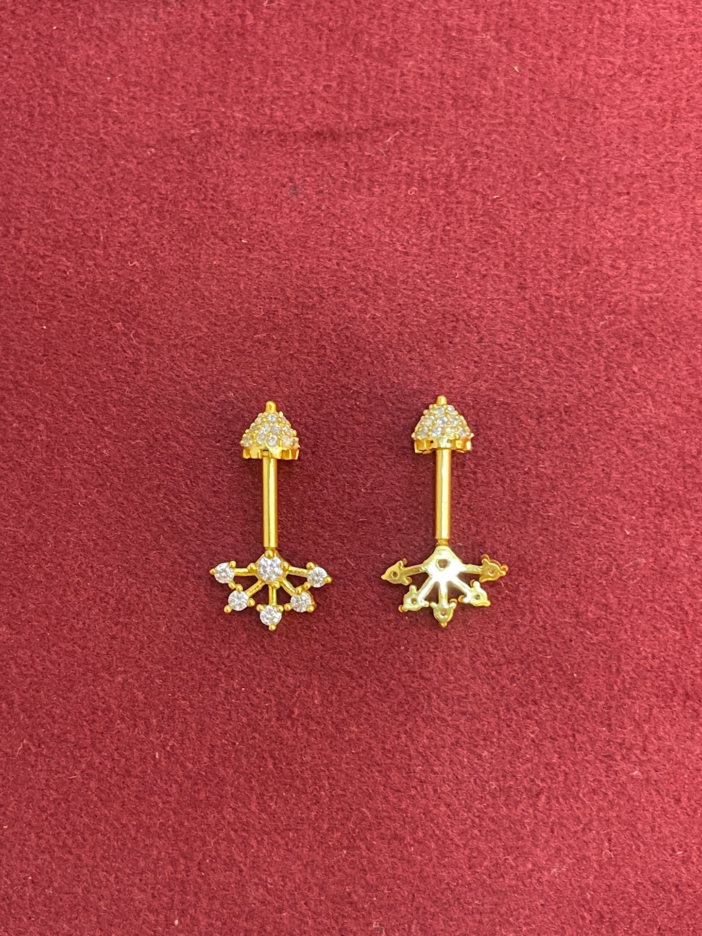 92.5 Silver Temple Bugadi | Traditional Ethnic Design | Jewellery(pair)