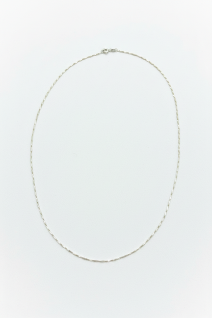 925 Silver Twisty Italian Chain - 18 Inches