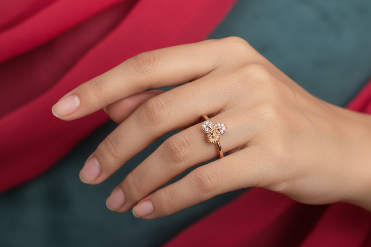 92.5 Silver Ring for Women Size 11 | Stylish Modern Design | Elegant Fashion Jewellery