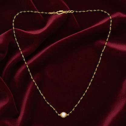 925 Silver Gold Plated Black Diamond Chain for Women