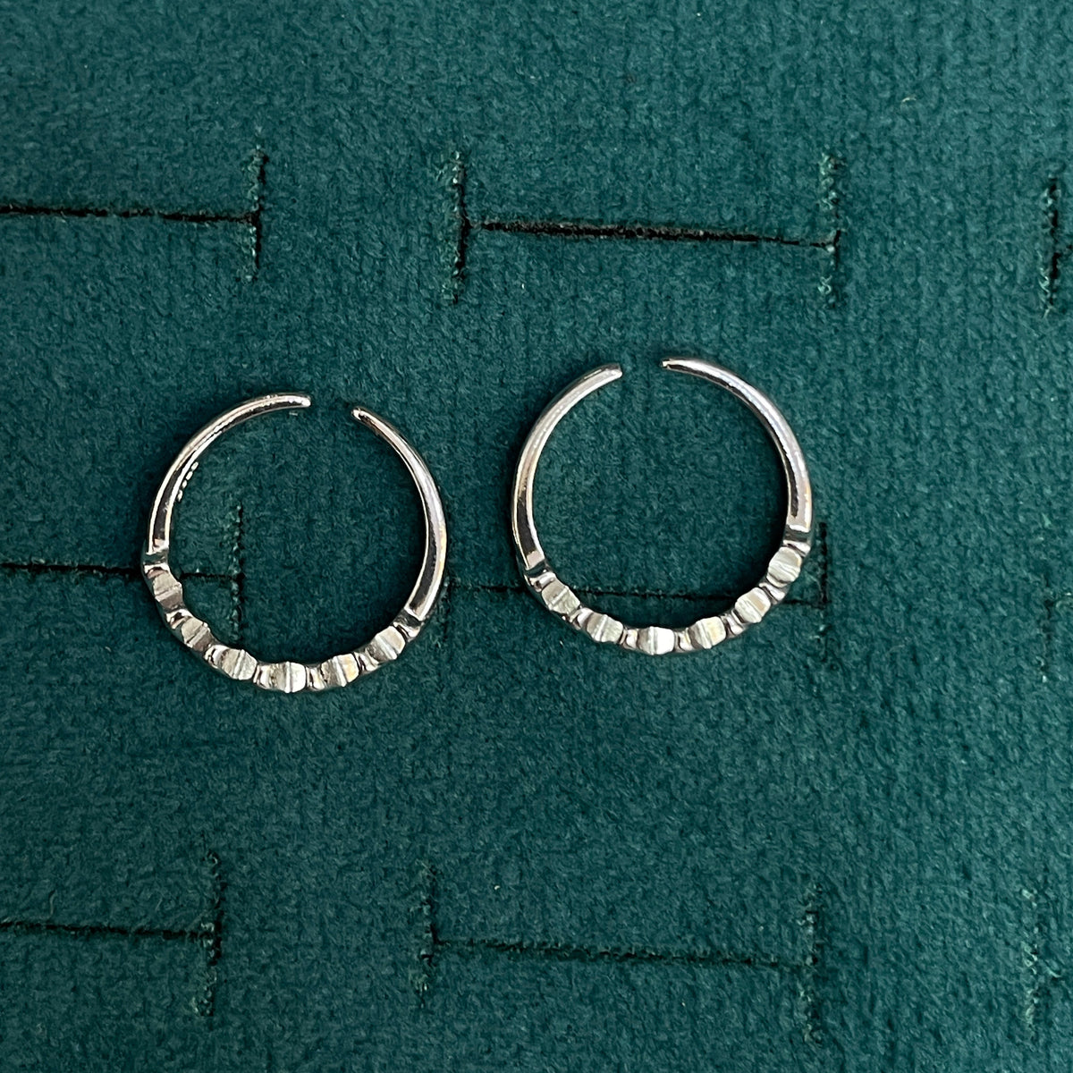 92.5 Silver Zigzag Toe Rings