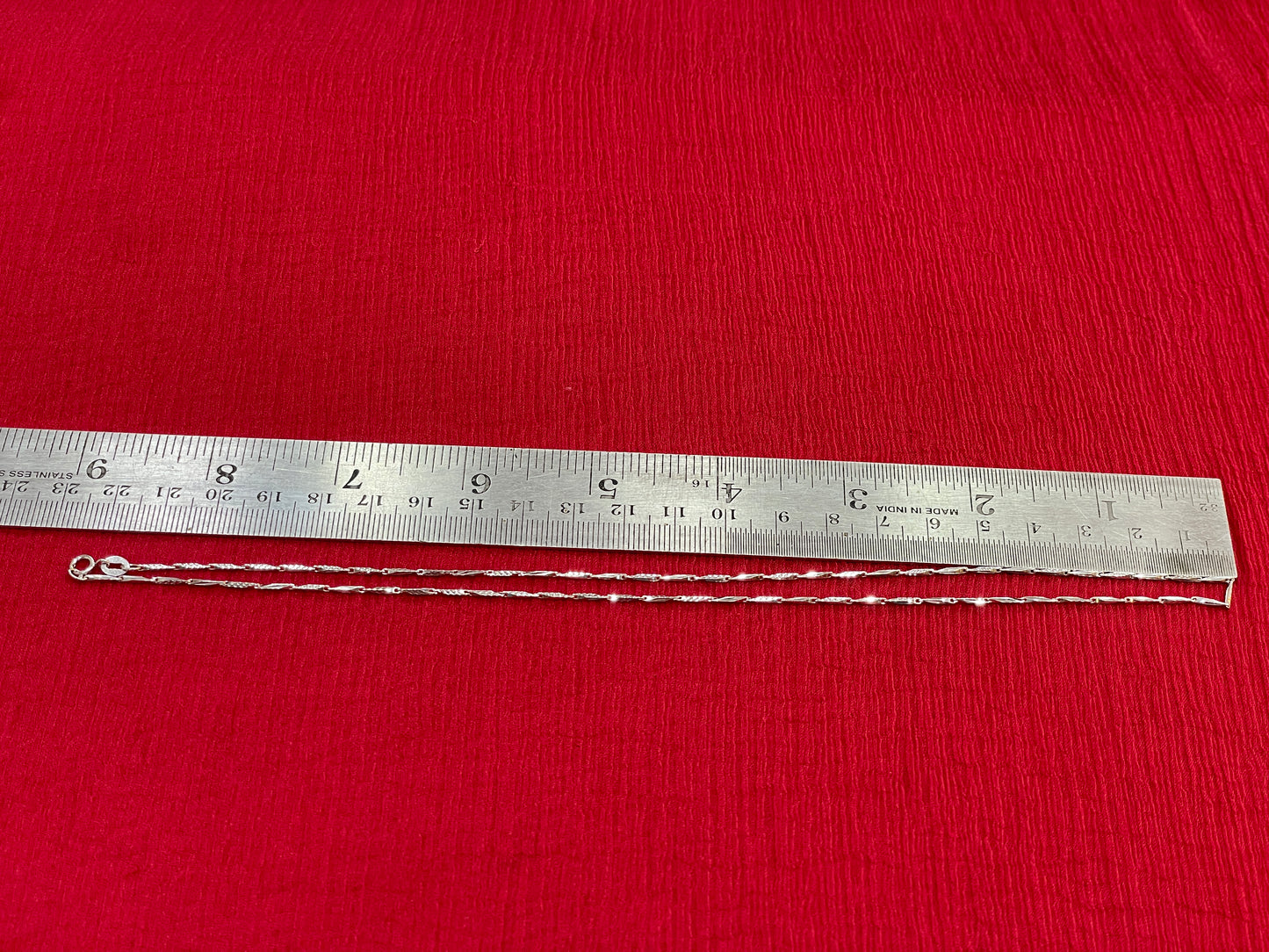 925 Silver Unique Italian Chain - 18 inches