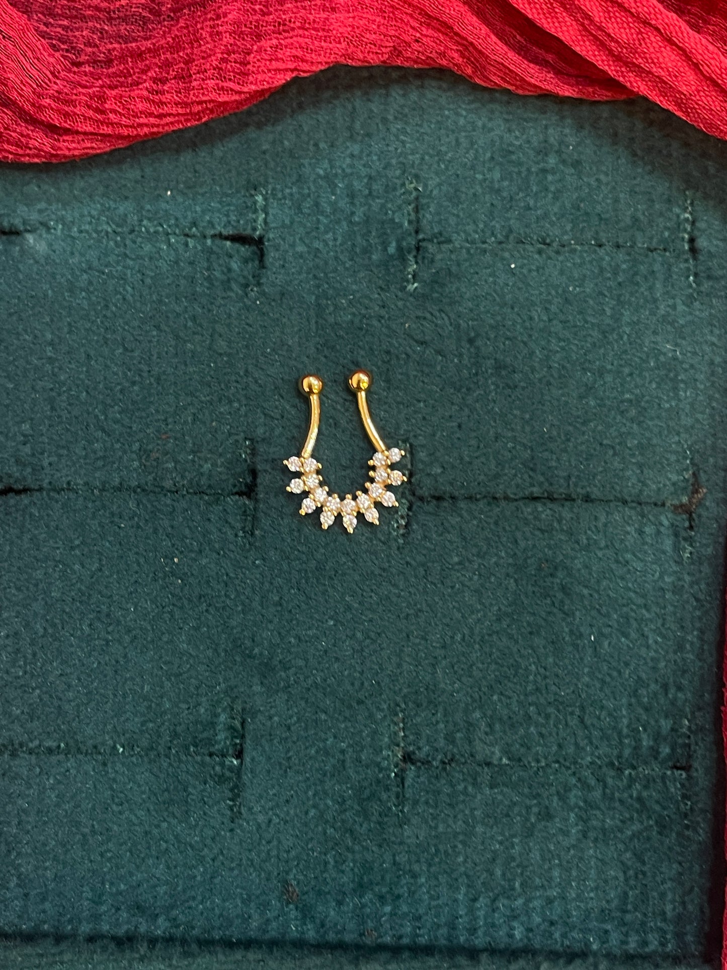 925 Silver Gold Plated Septum