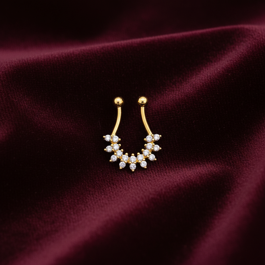 925 Silver Gold Plated Septum