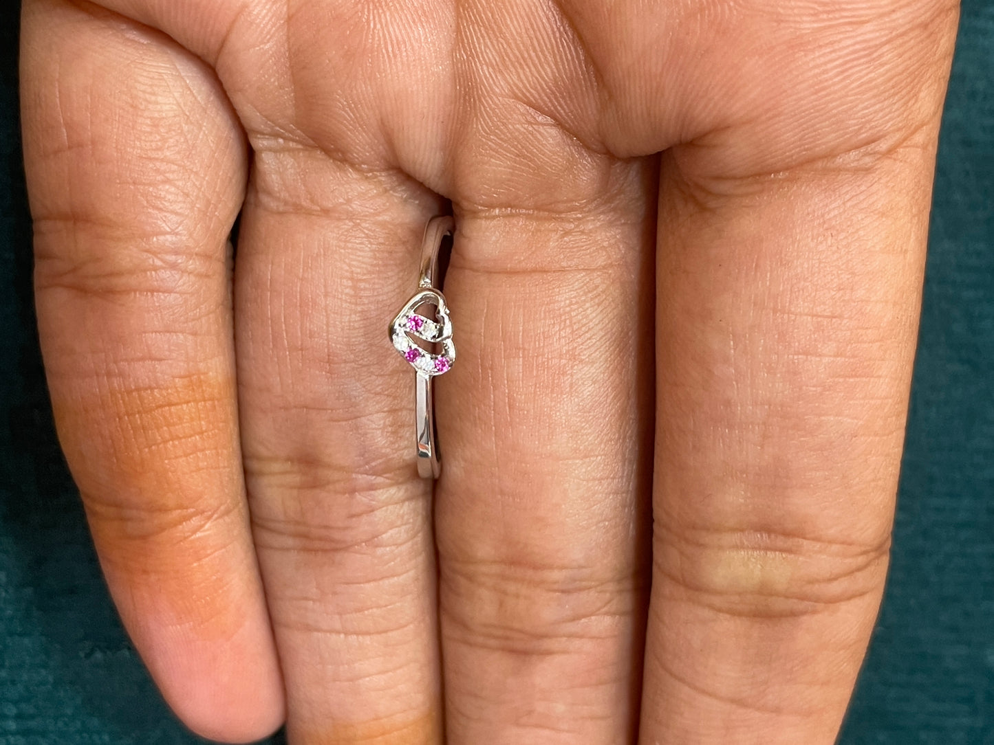 92.5 Silver Heart Ring for Women Size 14 | Stylish Romantic Finish | Elegant Gift Jewellery