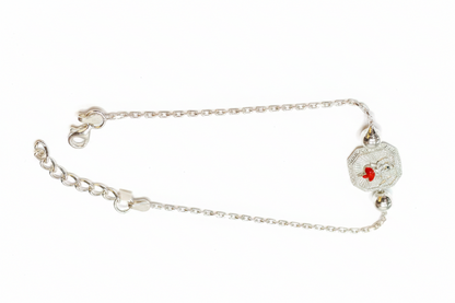 925 Silver Dancing Ganesha Rakhi