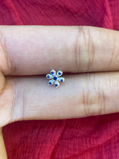 92.5 Silver Stylish Second Studs / Nose Pin (Single Piece) | Minimal Elegant Design | Jewellery