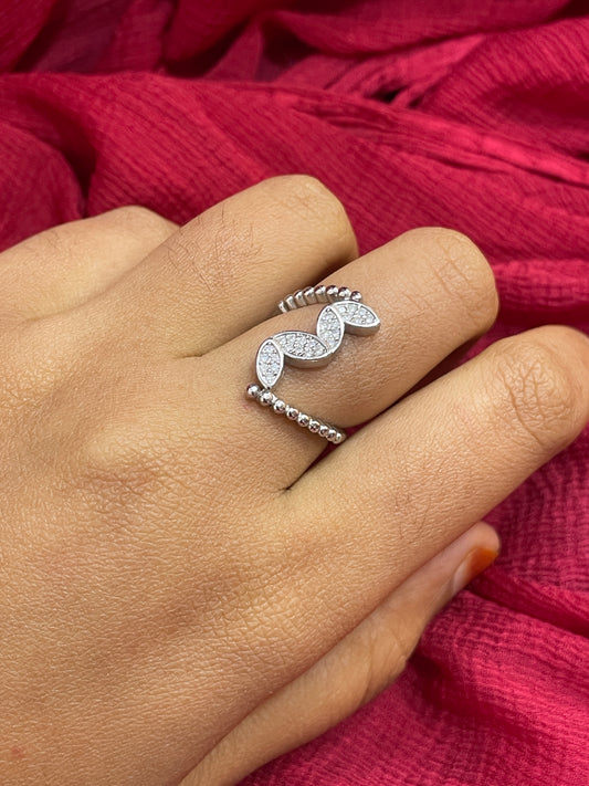 92.5 Silver Stylish Classy Ring for Women | Elegant Premium Design | Modern Jewellery