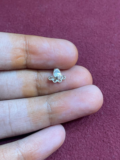 92.5 Silver Second Studs | Stylish Minimal Design | Elegant Jewellery