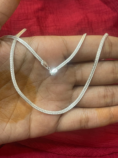 92.5 Silver Men’s Chain 18 Inches | Stylish Refined Finish | Elegant Fashion Jewellery