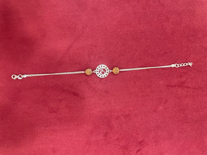 925 Silver Om Rudraksha Rakhi
