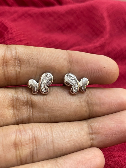 92.5 Silver Elegant Simple Earrings for Women | Stylish Minimal Design | Everyday Wear Jewellery