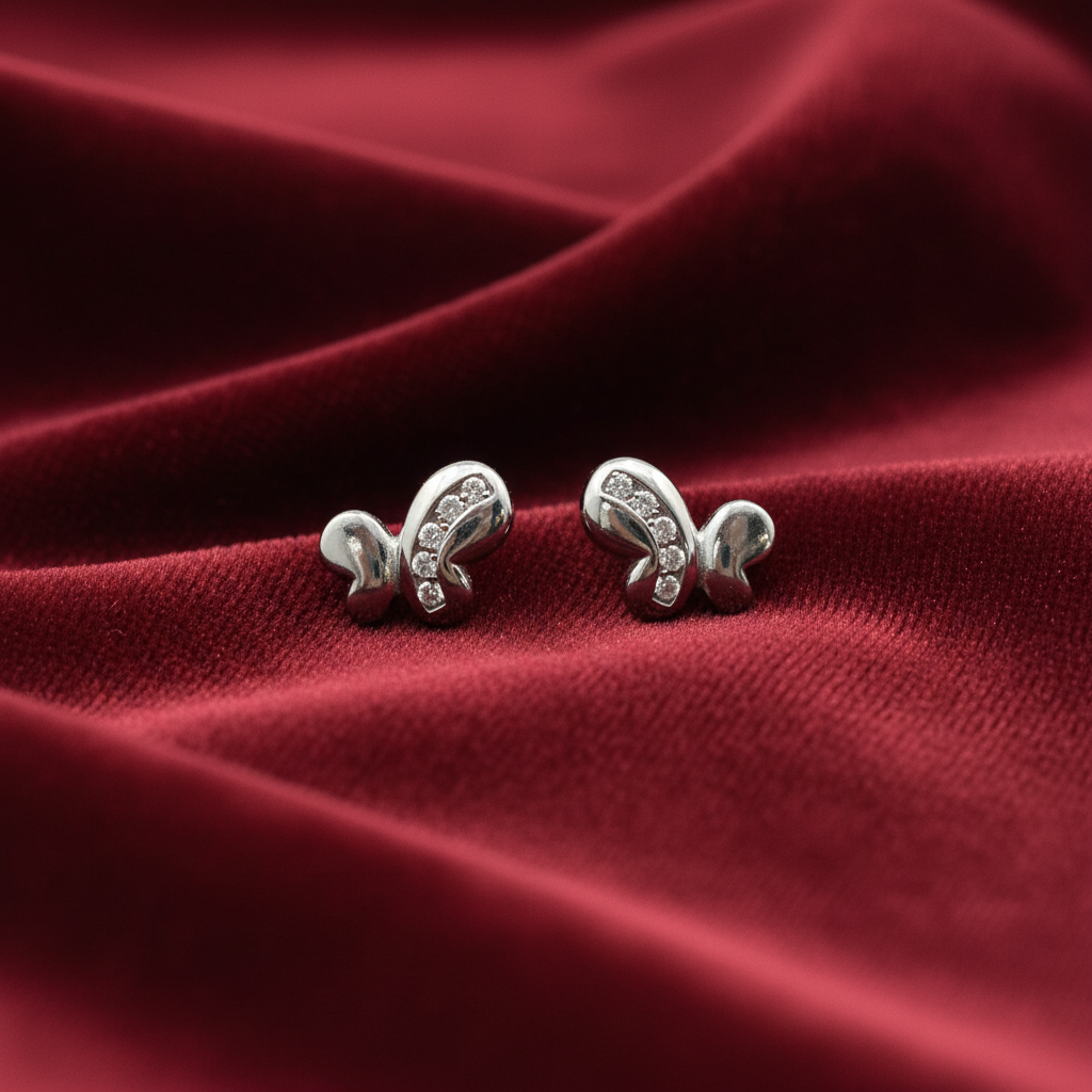 92.5 Silver Elegant Simple Earrings for Women | Stylish Minimal Design | Everyday Wear Jewellery