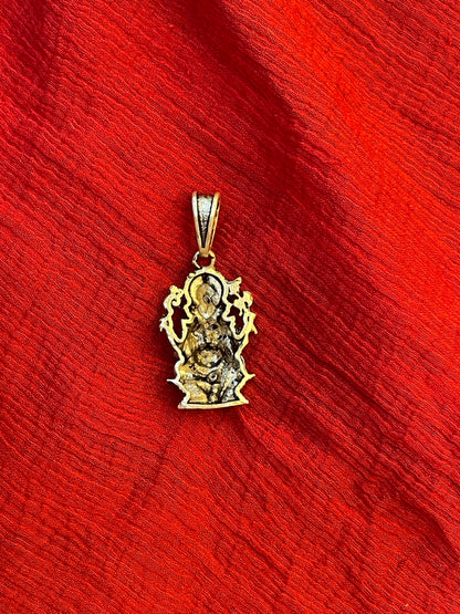 92.5 Silver Oxidised Ganesha Design Pendant for Men & Women – Traditional Finish