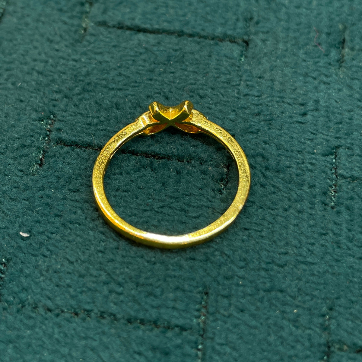 92.5 Silver Gold Plated Pink & White CZ Bow Ring for Women