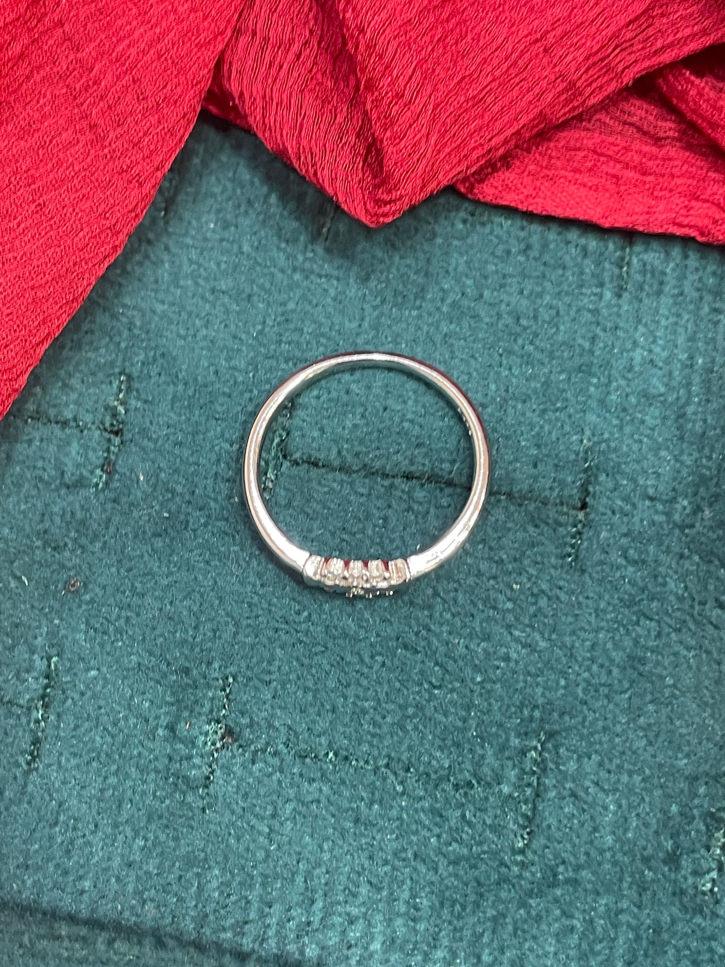 92.5  Silver Eye Ring - Size 12