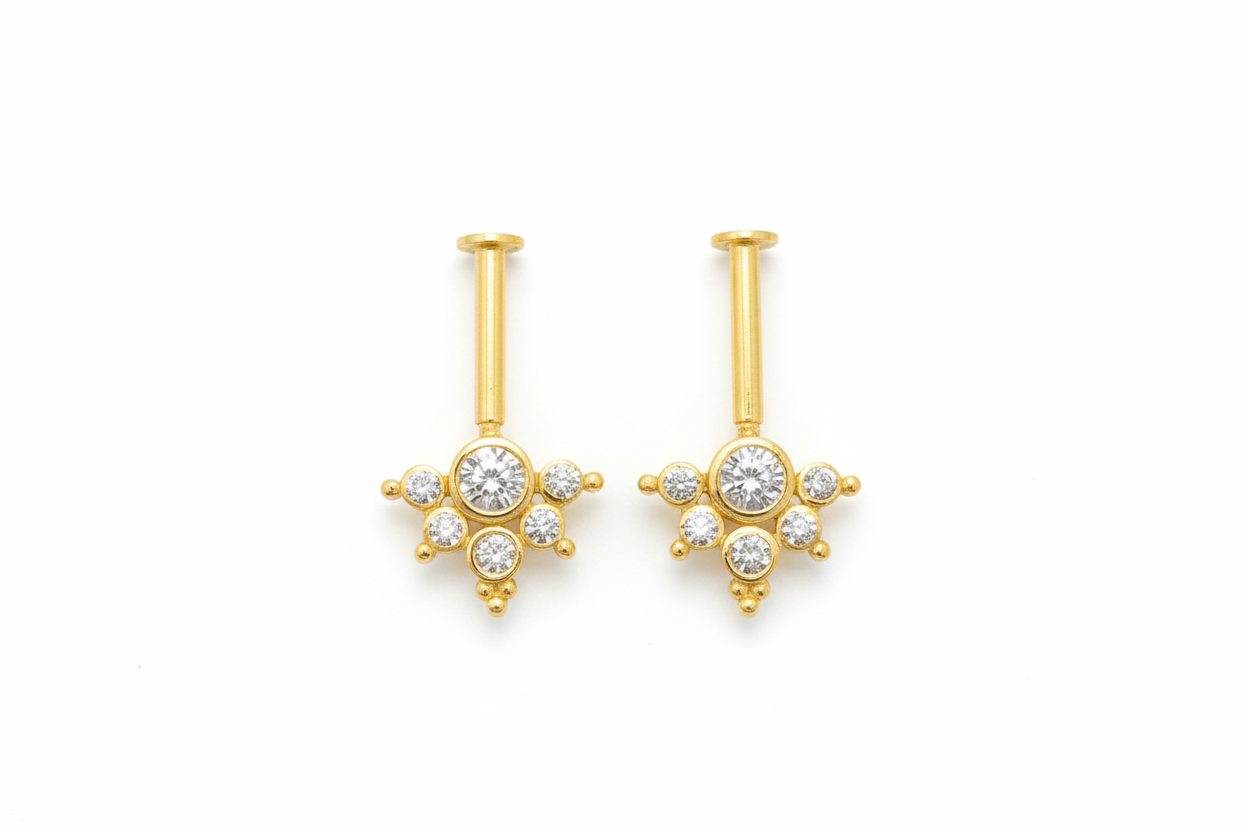 92.5 Silver Nakshi Bugadi | Traditional Temple Design | Elegant Jewellery
