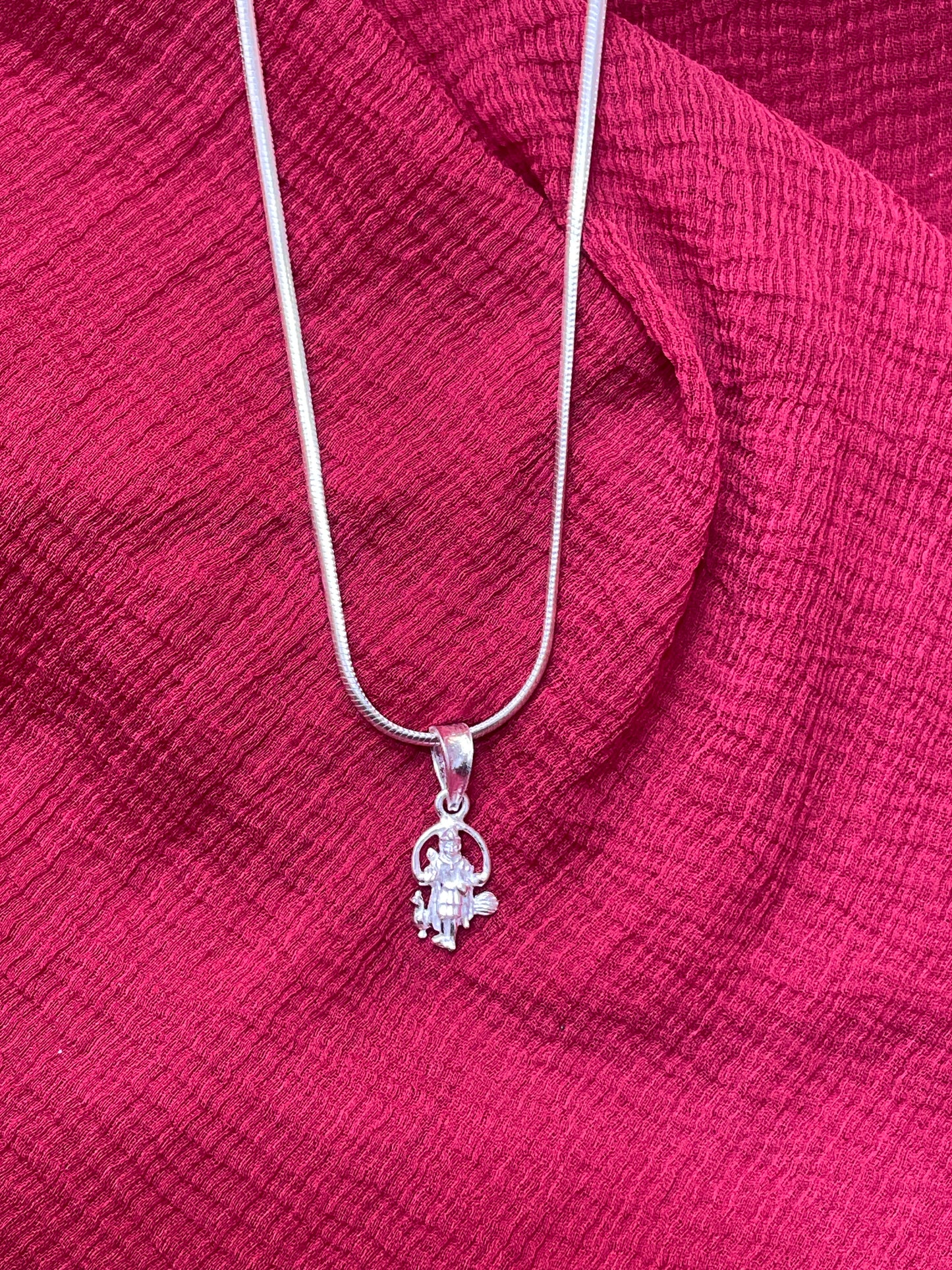 92.5 Silver Kartikeya Pendant for Men & Women | Subramanya Swamy Sacred Motif | Temple Jewellery