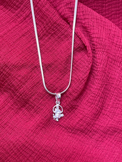 92.5 Silver Kartikeya Pendant for Men & Women | Subramanya Swamy Sacred Motif | Temple Jewellery