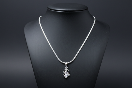 92.5 Silver Kartikeya Pendant for Men & Women | Subramanya Swamy Sacred Motif | Temple Jewellery