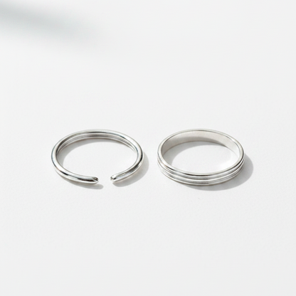 92.5 Silver Toe Rings | Stylish Classic Design | Elegant Jewellery