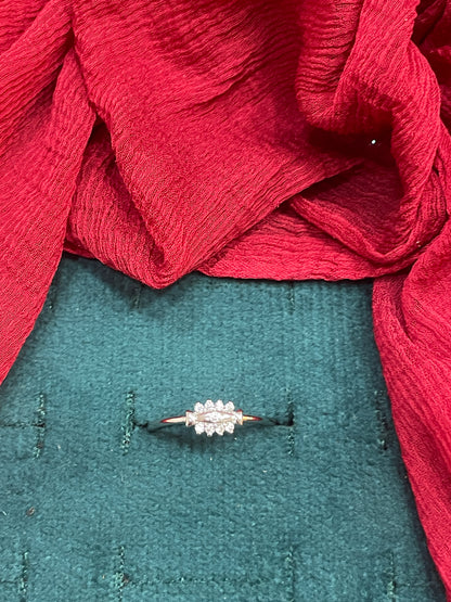 92.5  Silver Eye Ring - Size 12