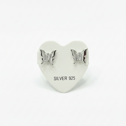 92.5 Silver Premium Butterfly Studs | Stylish Nature Inspired Design | Jewellery
