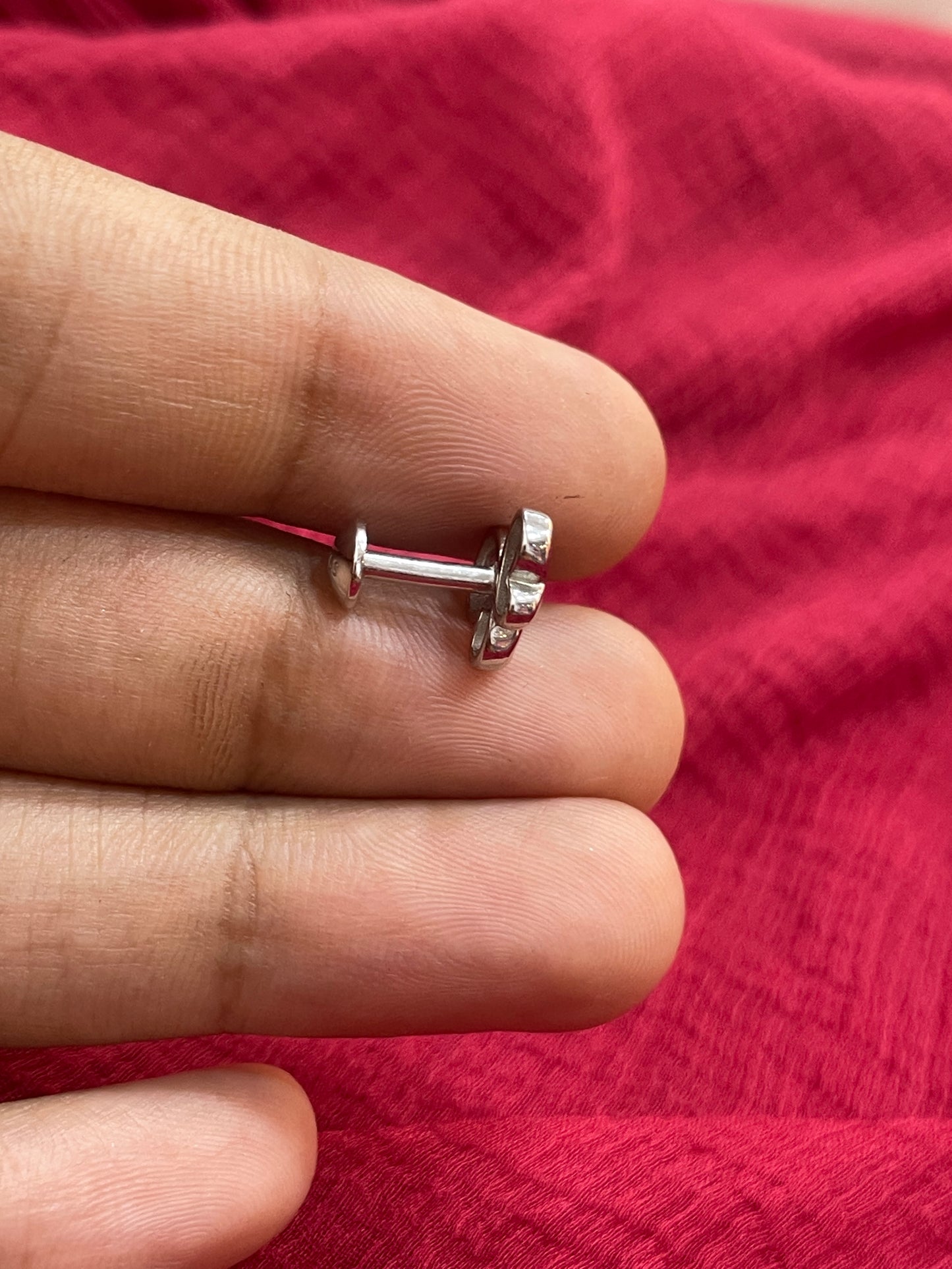 92.5 Silver Elegant Simple Earrings for Women | Stylish Minimal Design | Everyday Wear Jewellery