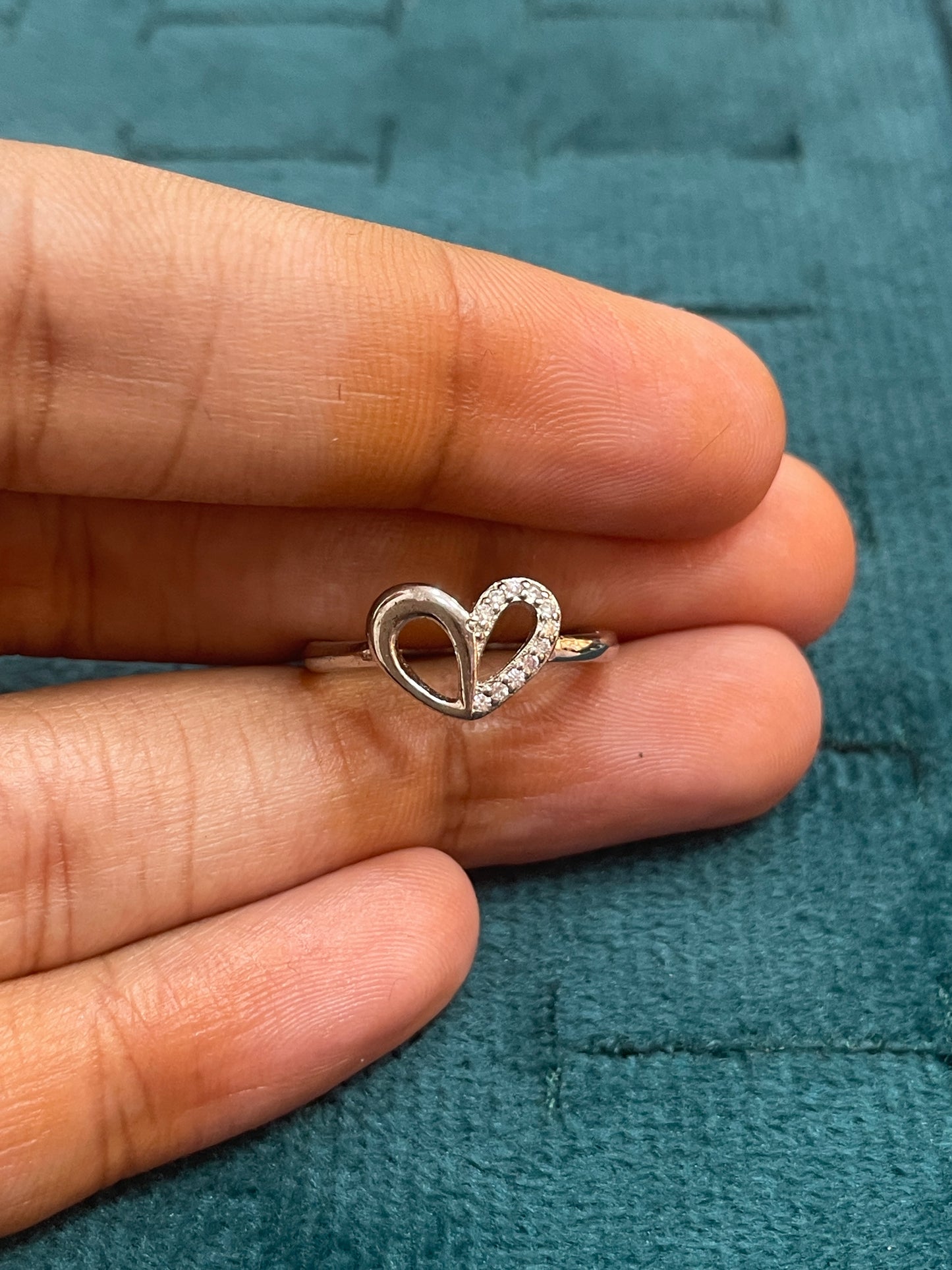 92.5 Silver Heart Ring for Women Size 8 | Stylish Elegant Love Design | Gift Jewellery