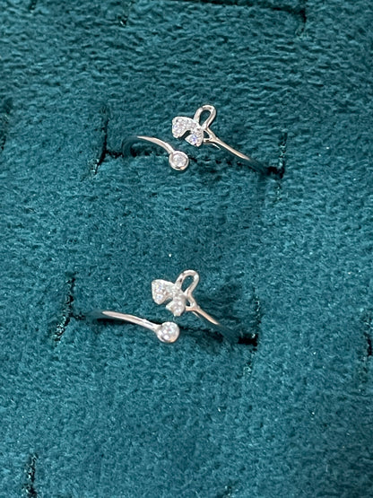 92.5 Silver Toe Rings for Women | Pretty Delicate Design | Traditional Jewellery